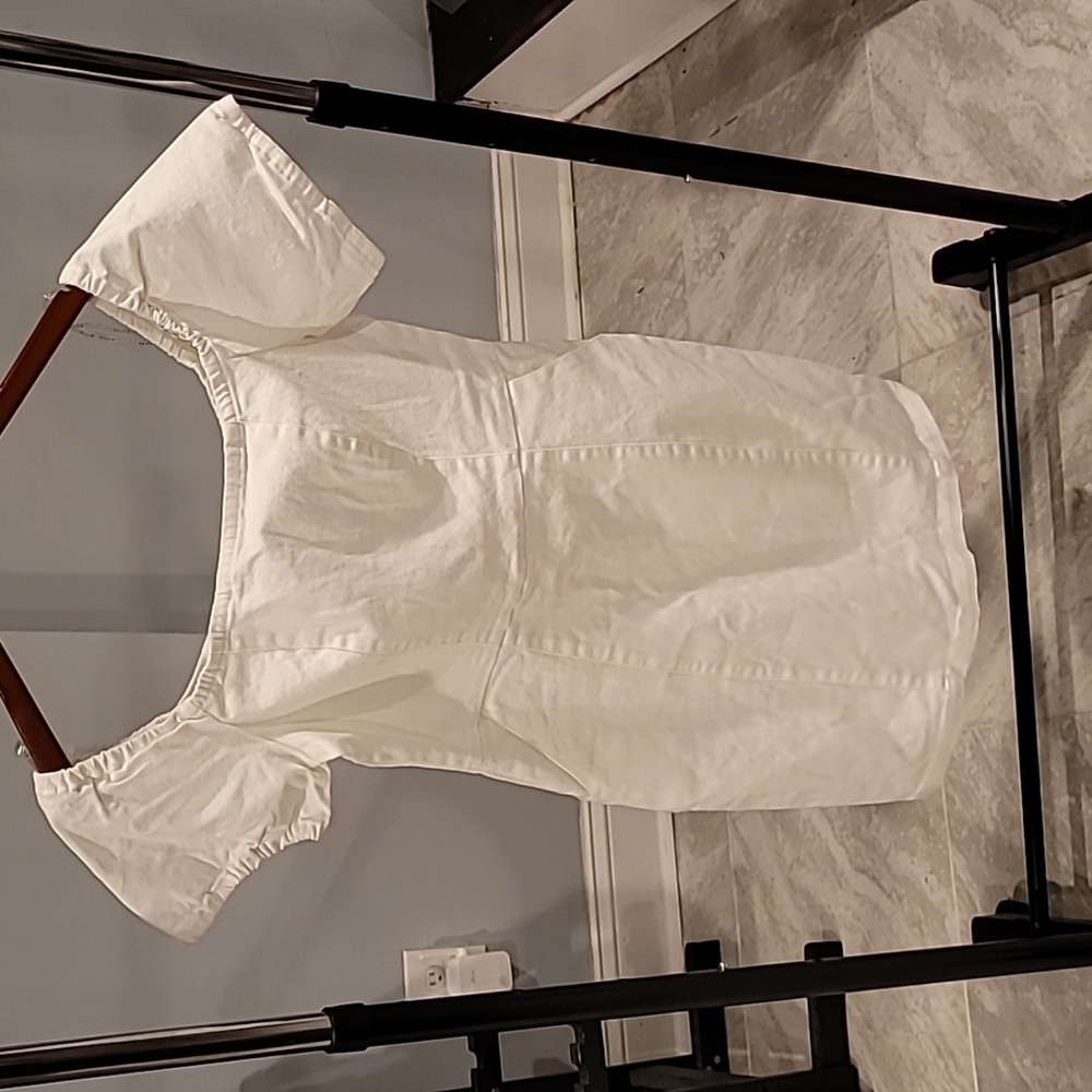 Haute Monde White Off The Shoulder Dress